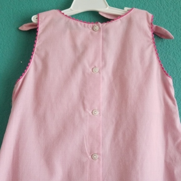 {Smocked Giraffe} Pink Embroidered Sail Boat Dress - Picture 5 of 8